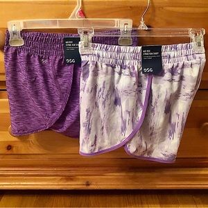 **DSG** Girls/Womens (2 Pair) Running Shorts Size M or Adult XS  🏃🏽‍♀️NEW!!